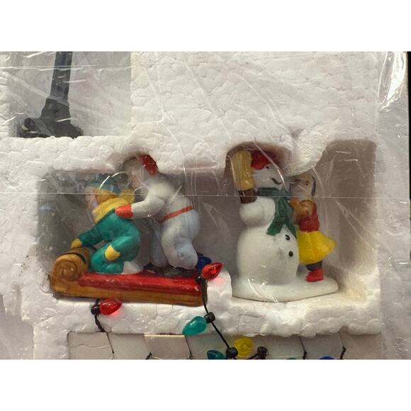 Department 56 Large Set Village Accessories Many Pieces Trees Lights Figurines - Picture 11 of 14